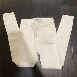 White Celebrity Pink High Rise Ankle Skinny